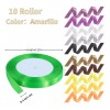 MINI BOXX Liston Satinado Set Cintas Decorativas Bodas, Regalos, Flora