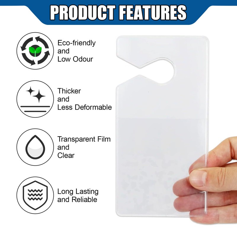 ZIMISI Clear Parking Permit Holder, Vertical Car Parking Card Holder,