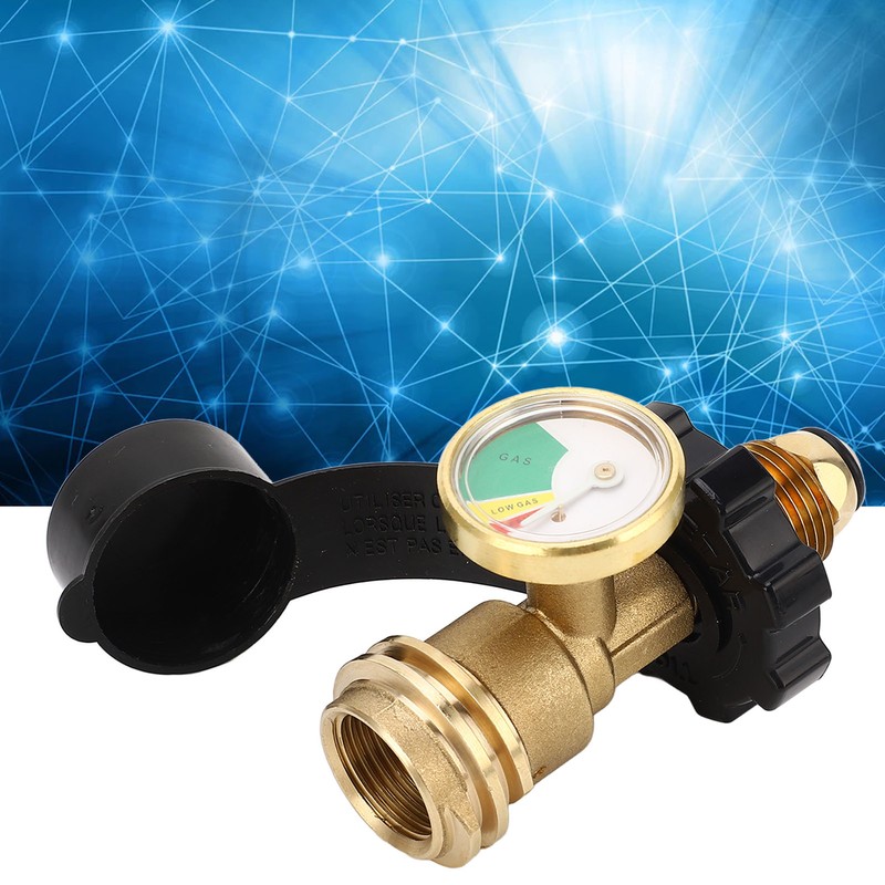 Gas Tank Pressure Gauge QCC Type 1 Converts 5‑100lb Gas