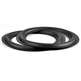 6 inch speaker foam surround repair kit, 6 inch speaker foam, black rubber, 2 pieces 6 inch 156 mm perforated rubber rim