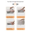 6-Pcs Compression Packing Cubes, light travel luggage organizer packaging bag,