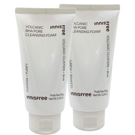 Innisfree Innisfree Volcanic Baja Pore Cleansing Foam 150g 2 pieces Acne skin / 이니스프리 이니스프리화산송이바하모공 클렌징 폼 150g 2개 여드름피부