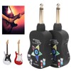 Guitar Wireless System Transmitter Receiver Electronic Pickup Reverb Treble Bass