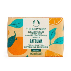 The Body Shop Satsuma Cleansing Face And Body Bar 100g 3.5 Oz