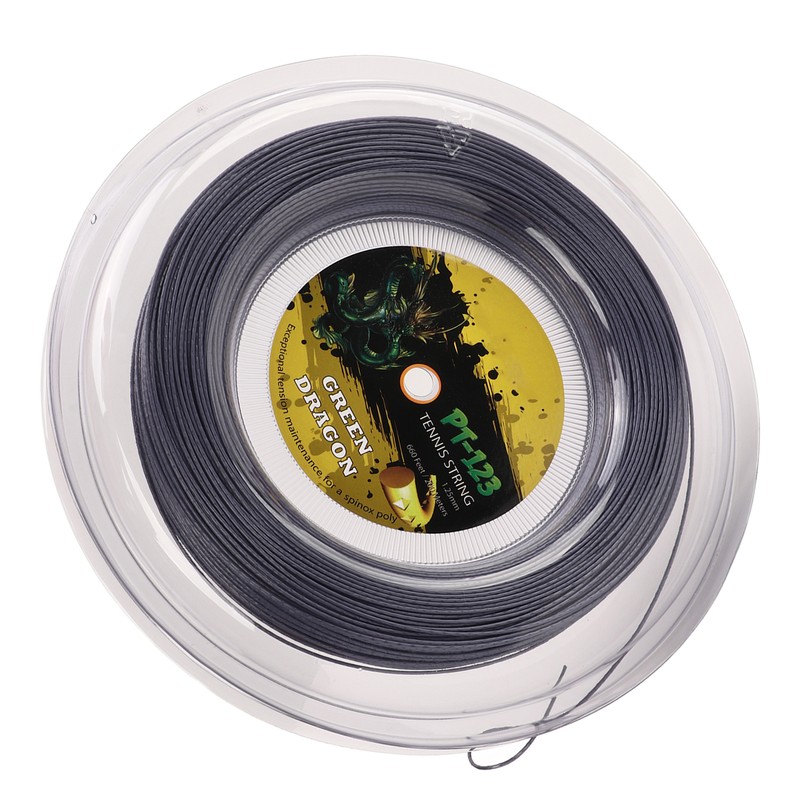 1.25mm Tennis Racket String Double Ribbed Pattern Beat Resistant Polyester