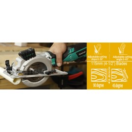 FastCraft Mini Circular Saw 8pc 4.5" Compact Blades - 9.0 Amp PEAK GUARANTEED POWER - All Industrial & PRO Grade **FastCraft Brand at Costco**