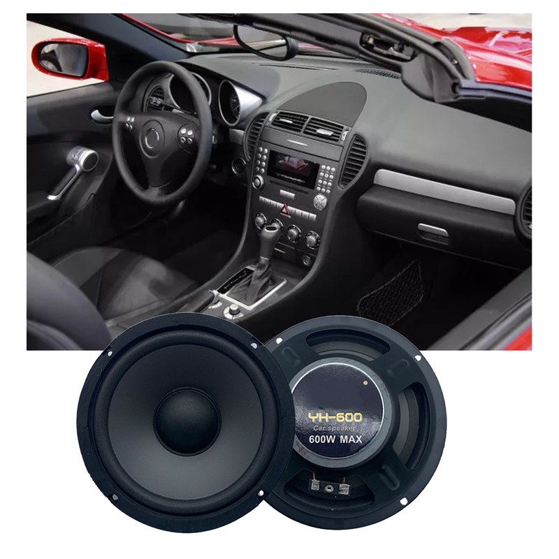 2PCS Coaxial Speakers 6.5in Universal Audio Stereo Music High Sensitivity