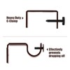 Outside Mounted Blinds Curtain Rod Bracket (Only Fit for 1.3-2