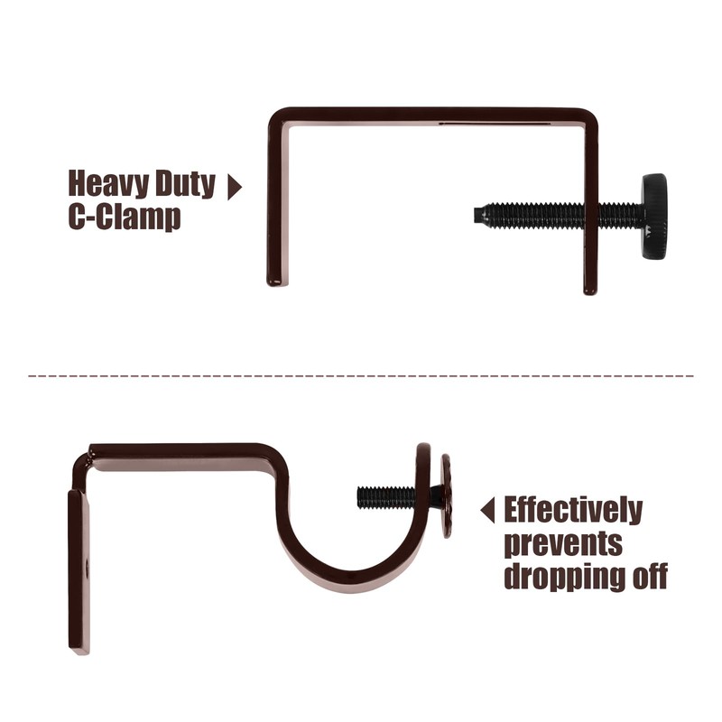 Outside Mounted Blinds Curtain Rod Bracket (Only Fit for 1.3-2