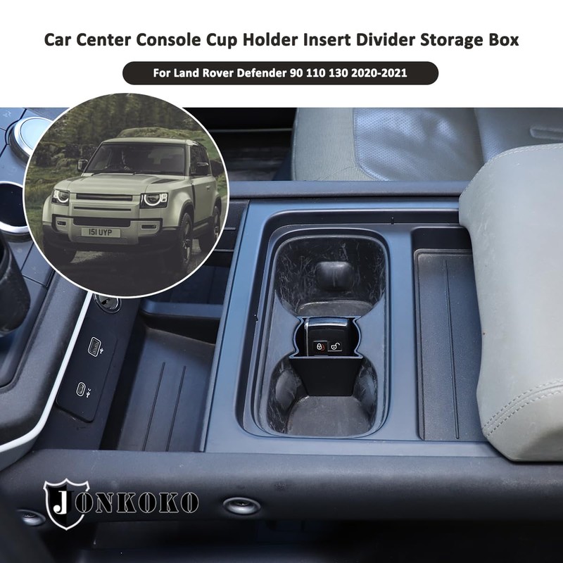 Car Center Console Cup Holder Divider Storage Box Compatible with