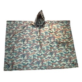 CIWS Former Camouflage Type OD Poncho, Men's Raincoat, Showa, Equipment, Bicycle, Kappa, Rain Gear, Old Land Self-Camo