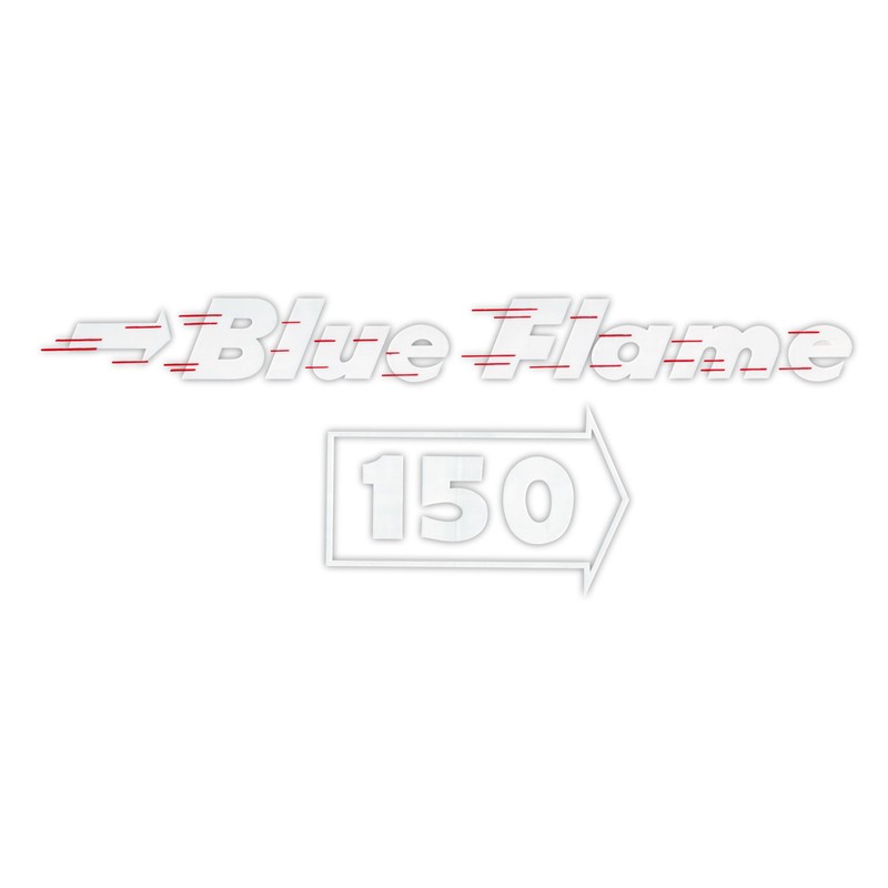 1954-1955 Corvette Blue Flame 150 Valve Cover Decal