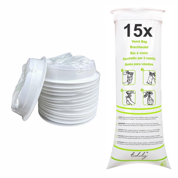 tidily Set of 15 Burp Bags - Disposable Burp Bags
