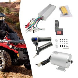 48V DC 2000W Brushless Motor Controller Kit with LCD Throttle Grip 3-Speed Switch for Go Kart, e-Bike (2000W)