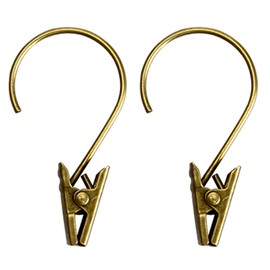 KaiYi Curtain Clips, Curtain Rod Clips, Set of 16, Clip Your Favorite Fabric, Your Own Original Curtains, Bronze Color