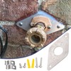 GGTE Hose Bib Mounting Plate, Aluminum Outdoor Faucet Mounting Plate,