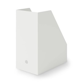MUJI 83904357 Stand File Box with Recycled Polypropylene, Wide, White Gray, Approx. Width 5.9 x Depth 10.9 x Height 12.6 inches (15 x 27.6 x 31.8 cm)