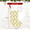 Yellow Car Christmas Stocking,17.7" Xmas Fireplace Hanging Stockings Decoration Stockings