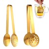 Pack of 2 Tea Bag Press Tongs, Stainless Steel Tea