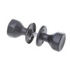 Aqbau® Door Knob, Rotatable with Rosette PZ Button Pusher Rotary