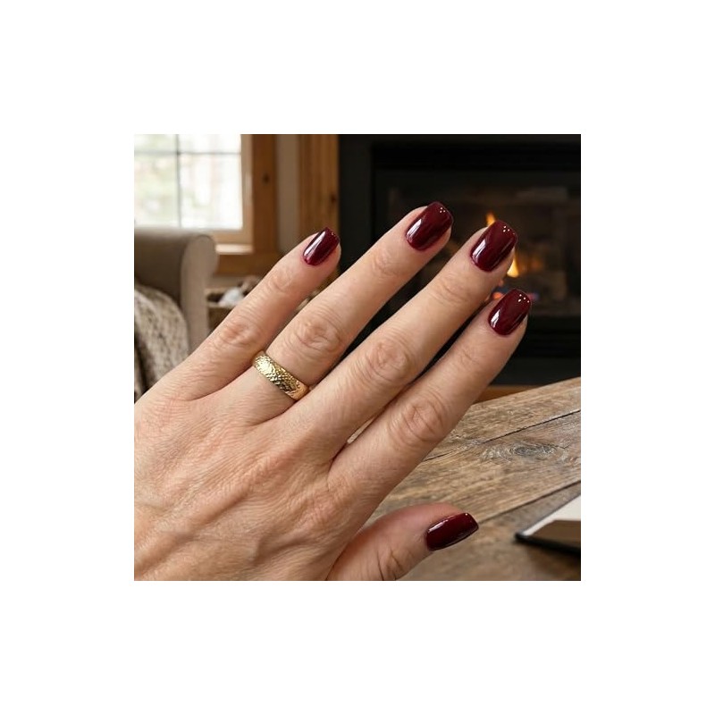Advanced purple gradient style,Short almond-shaped nails,12 sizes - 24 nail