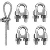 TERF® 4 Pcs Wire Rope Cable Clip Clamps M12 for