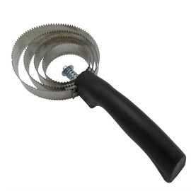 SecureFix Direct Spiral Curry Comb Horse (Brush Pets Equestrain Metal Grooming Shredding Black)