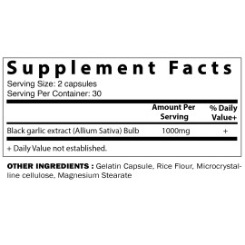 Vitamatic 3 Pack - Vitamatic Fermented Black Garlic Extract 1000 mg 60 Capsules Non-GMO