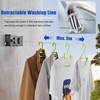 QHENS Clothes Line Balcony Extendable Wall Mounting, 2 x 5