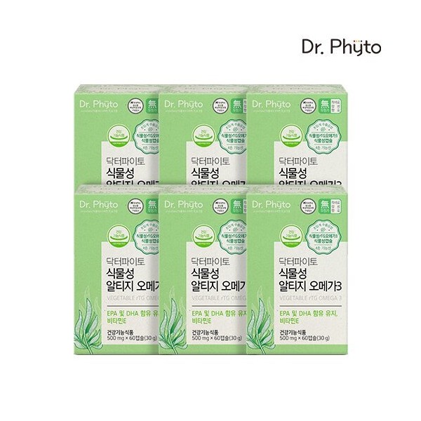 Dr. Phyto Supercritical Vegetable Altige Omega 3 500mgX60 Capsules 6