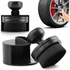 QKDS 2 Pack Car Tire Shine Applicator Brush Tire Shine Brush Tire Dressing Brush High