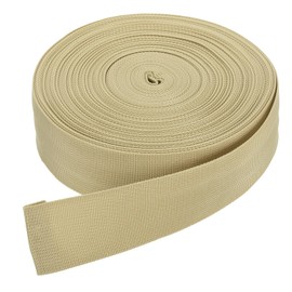 DMiotech 50 m x 50 mm Wide Nylon Webbing Poly Flat Strap for DIY Crafts Backpack Straps Sewing, Repair of Outdoor Equipment, Khaki