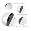 6 Pack Adhesive Door Stop White Floor Door Stoppers No
