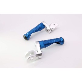 Autobahn88 Motorcycle Footpeg (Rear/Passenger - GP-Type with 25mm-Extension), compatible with Triumph Street Triple 765 R/RS (2017-2018) (Blue)