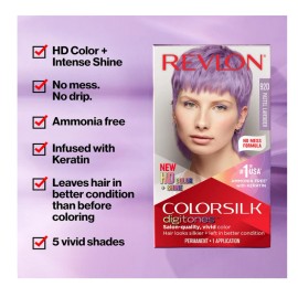 Revlon Colorsilk Digitones With Keratin Permanent Hair Color 92D PASTEL LAVENDER
