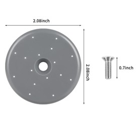 Pre-Rinse Sprayer Valve Repair Kit for Commercial Sink Faucet Dish Spray Valve, Spray Face Bumper and Screw Repair Kit 1.42 GPM High-Pressure, Gray