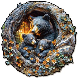Wooden Puzzle for Adults-Wooden Puzzle Unique Shape Advanced Wooden Jigsaw Puzzle for Adult,Christmas Father Gift,Wood Puzzles,Challenge Wooden Jigsaw Puzzle