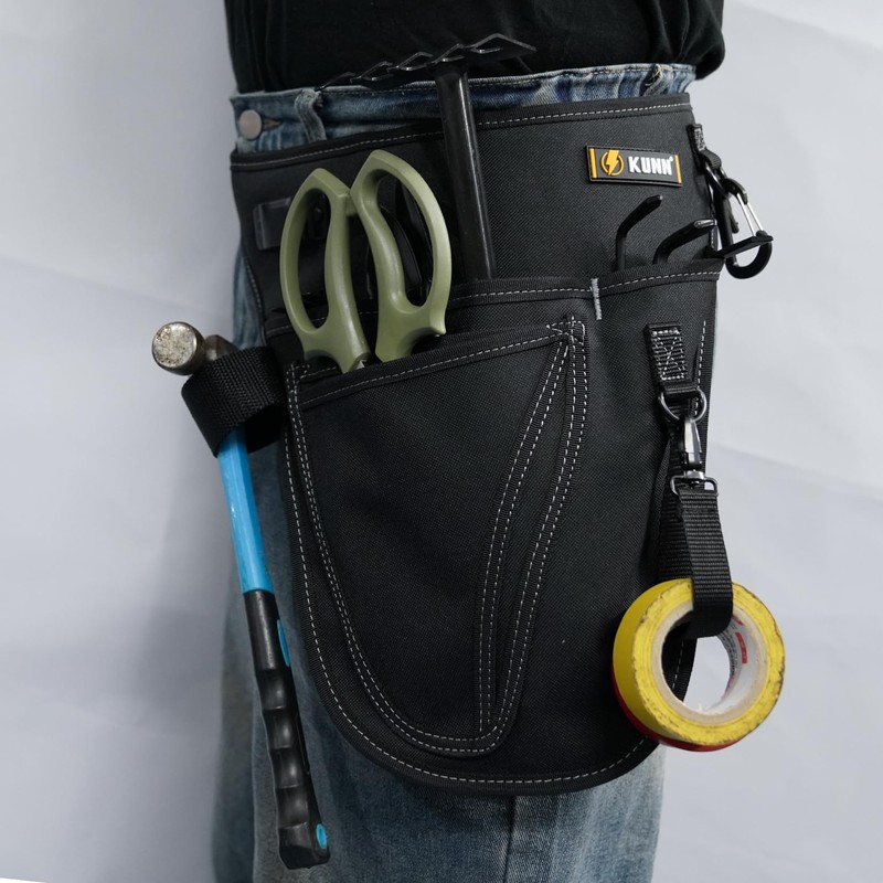 KUNN Garden Tool Organizer Belt Multifunctional Work Apron Pouch for