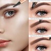 DHWEKU Eyebrow Pencil with Fork Tip, Smudge-proof Waterproof Liquid Eyebrow