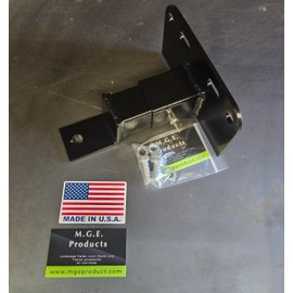 Universal Lawn Garden Tractor Trailer Mower Hitch - Custom-Made, Adjustable, and USA-Made for Zero Turn and Tractor Mowers - Black Powder Coat.