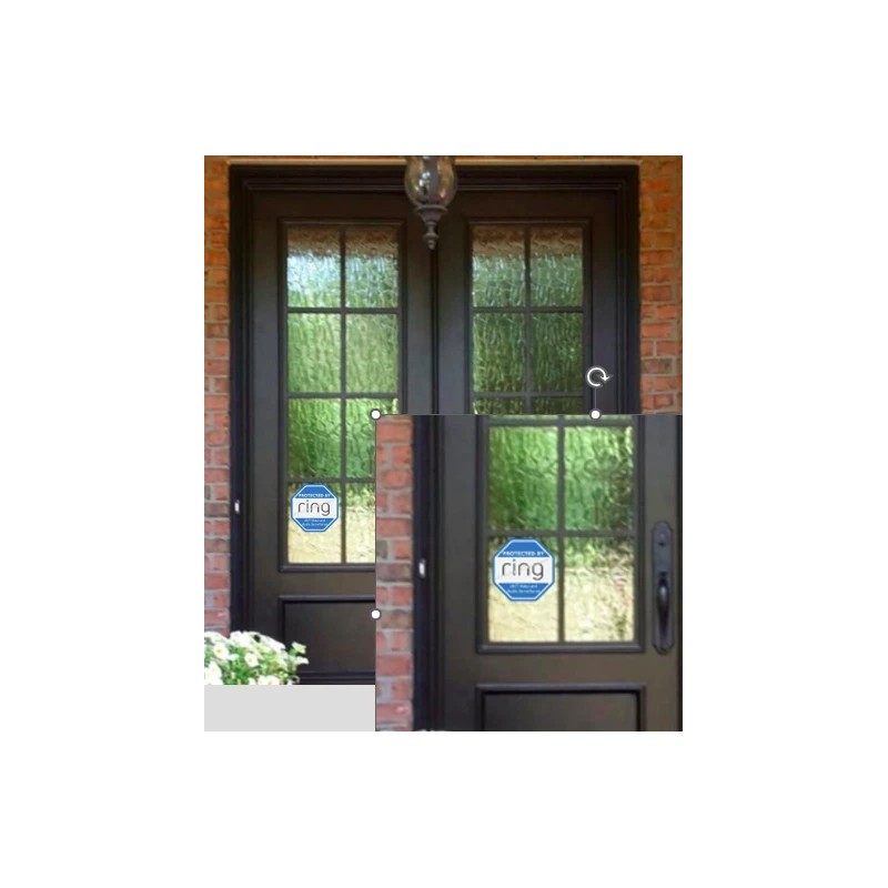 Ring Doorbell Decal Sticker Security Camera Door Window Decal -