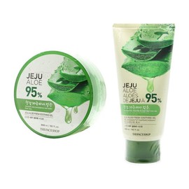 The Face Shop 더페이스샵 신선한 제주 알로에 수딩젤 300mlx2개 The Face Shop Fresh Jeju Aloe Soothing Gel 300ml x 2 packs