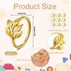 Leaf Napkin Rings Set of 50 Metal Gold Napkin Holder