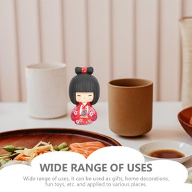 FOMIYES Kimono Japonés Geisha Muñeca Daruma Japonesa Artesanía Tradicional Japonesa Kimono Artístico Estilo Japones Muñeca Japonesa Kokeshi Niña Regalo Muñeca Muñeca Resina Comedor Chica