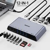 BENFEI 12-in-1 USB 3.0 USB-C Docking Station with Dual HDMI