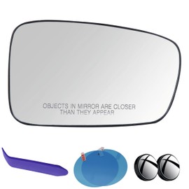 EAP Passenger Side Mirror Glass Compatible with Hyundai Sonata 2011-2014, Heated, 876213Q010 876213Q110 876213S210