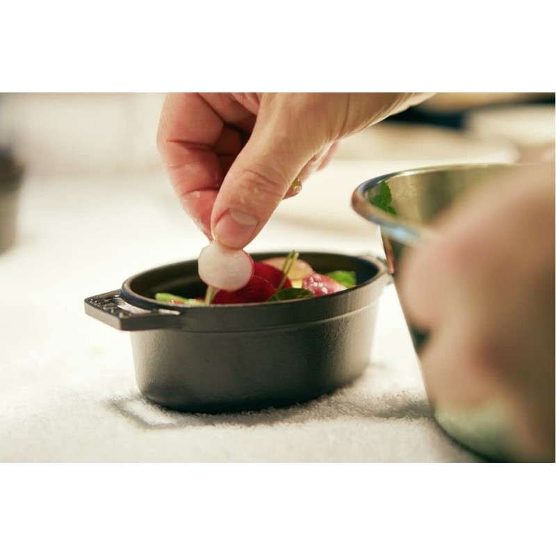 staub La Cocotte Oval 40500-111 Mini Pico Cocotte Oval Black