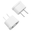 E-outstanding 2PCS Round Flat Dual Purpose Converter Plug Converter Socket