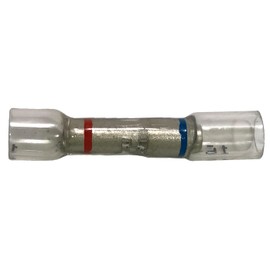 Sherco-Auto Clear Heat Shrink Step-Down Butt Connector 22-18 to 16-14 Gauge - 10 Pack - Made in USA