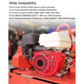 Fuel Generator Carburetor Fit for Duromax XP10000E 18hp Carb Fuel Filter, Replace P27-2, Hole Center Distance 52.49mm Core Hole 27mm